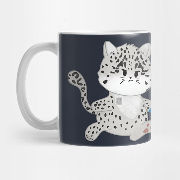 Kawaii Saber Fencing Snow Leopard by KooKooPerd